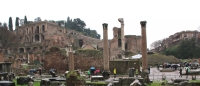 Forum Romanum bei Regen © FM Rohm